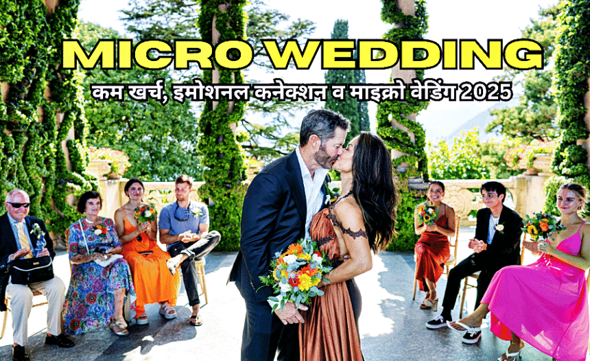Eco-friendly micro wedding, showcasing small wedding trends 2025 in India