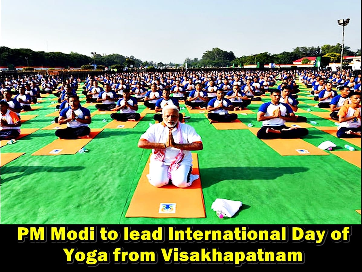 File photo — PM Modi at previous International Yoga Day event