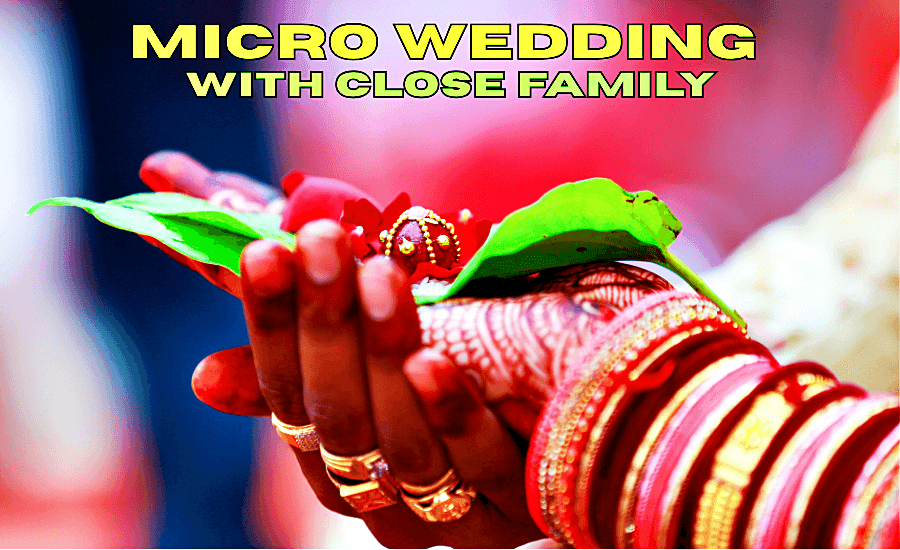 Traditional micro wedding in temple setting under 2025 trends