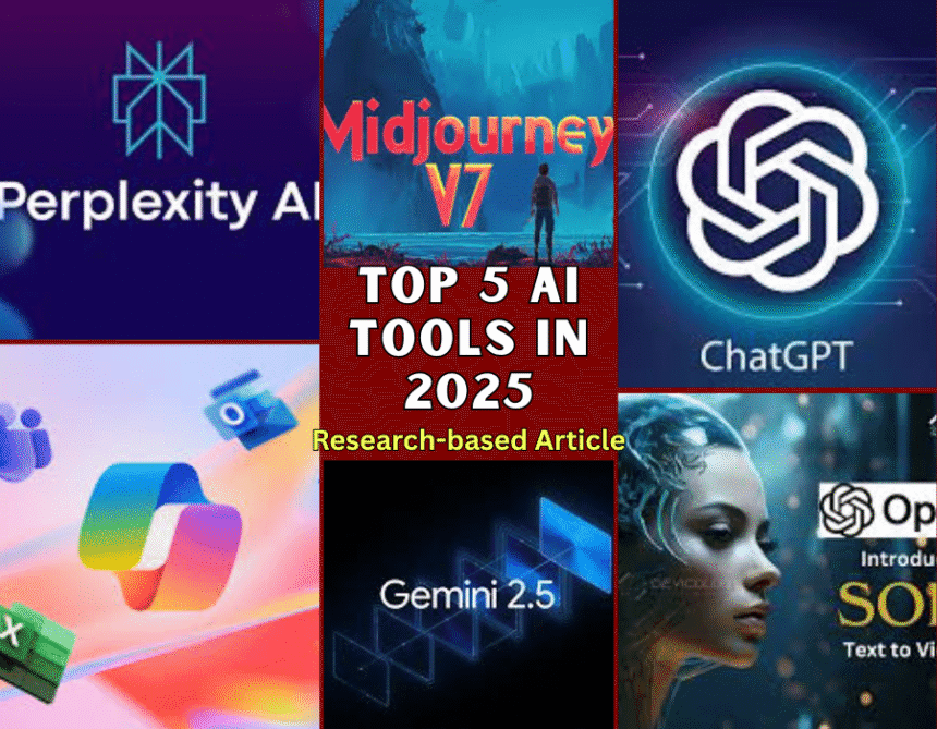 Top 5 AI Tools 2025 new AI software 2025