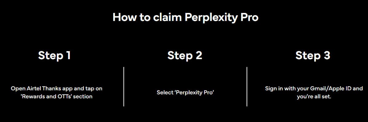 Free Perplexity Pro offer India