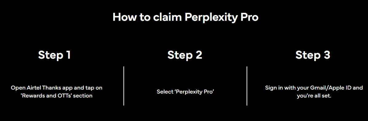 Free Perplexity Pro offer India