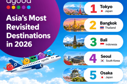 Agoda Repeat Visitor Ranking 2026 showing Tokyo, Bangkok, Bali, Seoul and Osaka