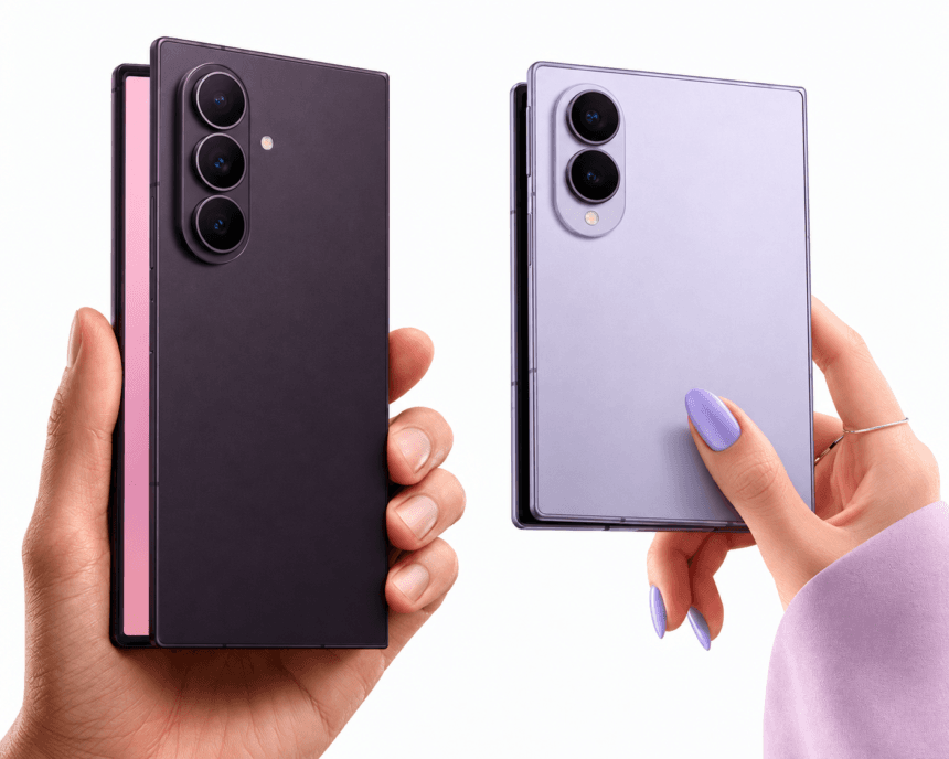 Galaxy Z Fold8 Ultra and Galaxy Z Fold8 foldable smartphones shown side by side
