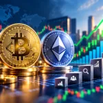 Bitcoin and Ethereum cryptocurrency market analysis for investors
