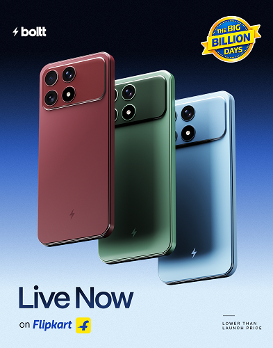 boltt Smartphones featured in Big Billion Days sale on Flipkart